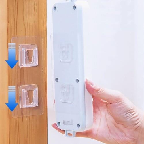 1/5/10pairs Double-Sided Adhesive Wall Hooks Hanger Strong Transparent Hooks Suction Cup Wall Storage Holder Kitchen Bathroom