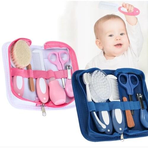 1Set Baby Kids Nail Hair Health Care Nose Cleaner Toothbrush Safety Tools Newborn Grooming Brush Kit Baby Care