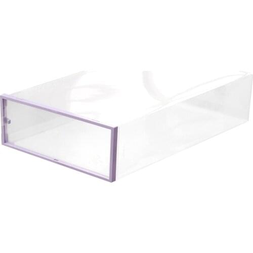 1 pc Boots Storage Box Transparent Thicken Durable Holder Shoebox Shoes Organizer with Frame for Women Girls