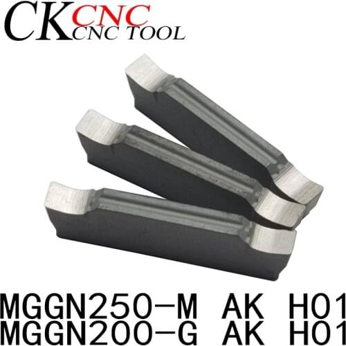 10pcs MGGN250-M AK H01 MGGN200-G AK H01 Cutting For steel parts stainless steel cast iron Inserts blade