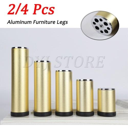 2/4Pcs 60-250mm Adjustable Aluminum Alloy Furniture Legs For Sofa Coffee Table Cabinet tv stands gold furniture legs
