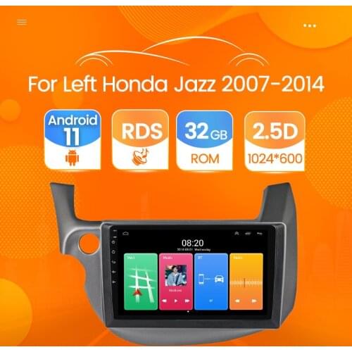 2.5D Android 10.1Car Radio For HONDA FIT JAZZ 2007-2014 Multimedia Video Player 2 din Mirror Connection Split Screen Head unit