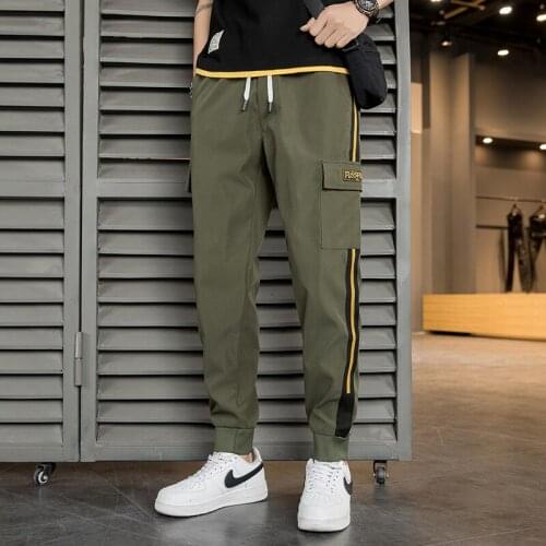 2021 Summer Thin Sports Trousers Men Tactical Boys Jogging Cargo Pants Male Joggers Casual Spring Mens Clothing casual Trousers