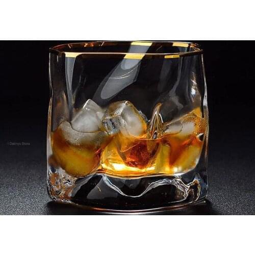 Creative Wisky Colored Glass Drinkware Cup For Alcohol European Japanese Bar Personality Whiskey Beer Glass Drinking Brandy Cup