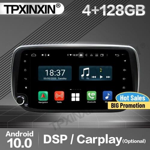 4+128G Carplay Car Radio 2 Din Stereo Receiver Android For Hyundai IX45 2018-2019 GPS Navigation Player Audio Recorder Head Unit