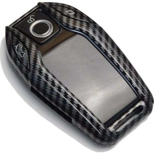 Carbon fiber grain Car LED Display Key Cover Case for BMW 5 7 series G11 G12 G30 G31 G32 i8 I12 I15 G01 X3 G02 X4 G05 X5 X7