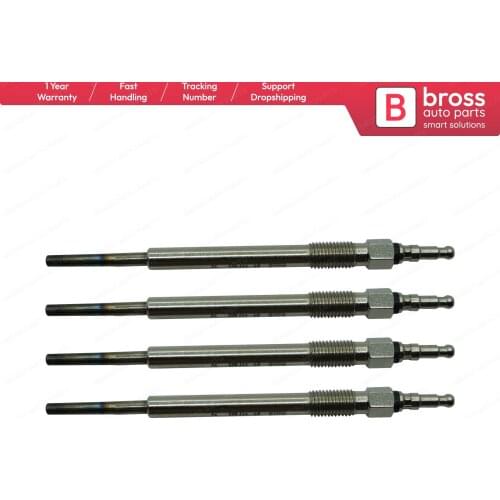 Bross Auto Parts BGP5-1 4 Pcs Heater Glow Plugs N10579805, MN980406, GX3117, 0106671802 for VW Audi Seat Skoda Mitsubishi