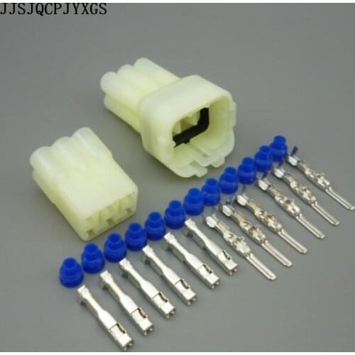 JJSJQCPJYXGS 6 Pin Female And Male Motorcycle Connector 6189-6171 6180-6181 Electrical Connector Fit for Toyota