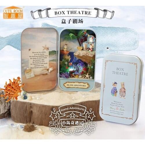 Furniture DIY Doll House Wodden Miniatura Doll Houses Furniture Kit box puzzle Assemble Dollhouse Toys For Children gift Q002