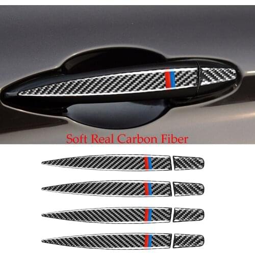 Carbon Fiber Side Door Handle Trim For BMW X5 F15 X6 F16 14-18 X1 2014-2018 2 Series