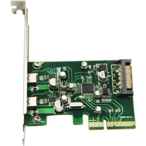 PCI-e to USB3.1 Type-C expansion card PCIe to 2 Ports USB3.1 Type-C adapter card