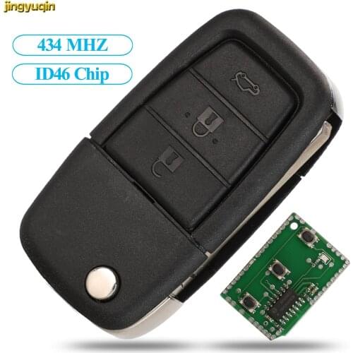 Jingyuqin Remote Flip Car Key 434mhz ID46 For Pontiac G8 / Holden VE Commodore Omega Berlina Calais SS SV6 HSV GTS 2/3BTN+Panic