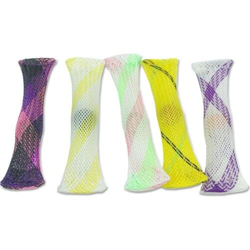 Sensory Toys Marbles Ball Autism ADHD Anxiety Therapy Toys EDC Stress Relief Hand Fidget Toys Braided Mesh Easy Bend With Marble