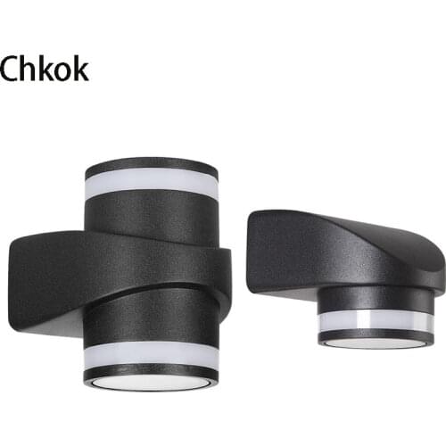 Modern round 5W 10W LED wall lamp aluminum outdoor waterproof top and bottom lighting wall lamp garden porch aisle wall lamp