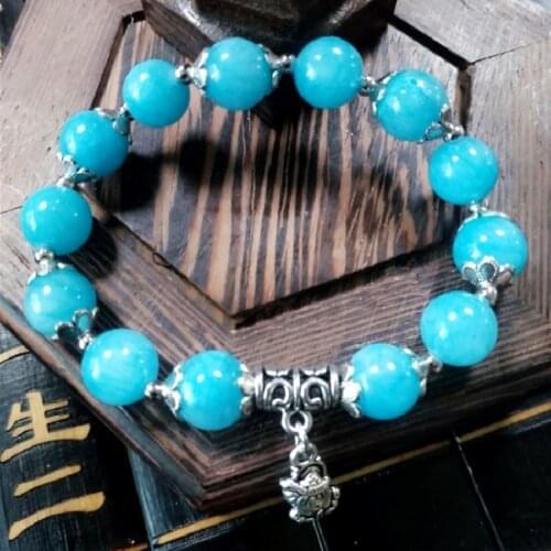 Tianhe Stone Bracelet Charm Female Single Circle Simple Tassel 13 Pendant Agate Stone Bracelet Jewelry