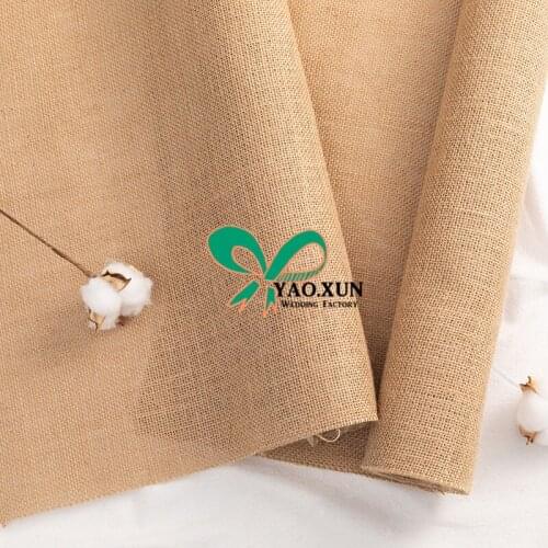 Packing flowers 48CM*3M/4.5M Natural Rustic Burlap Table Runner Linen Tablecloths Runner For party Event Decorations