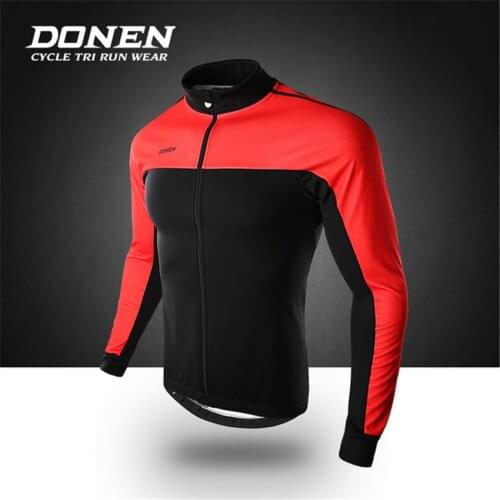 DONEN Winter Warm Up Bicycle Clothing Windproof Soft Fleece complex Coat MTB Bike Jersey Thermal Cycling Jacket