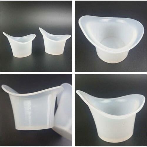 10pcs Eyewash Cup Silicone Resuable Medical Soft Eye Bath Cup Eye Wash Cup