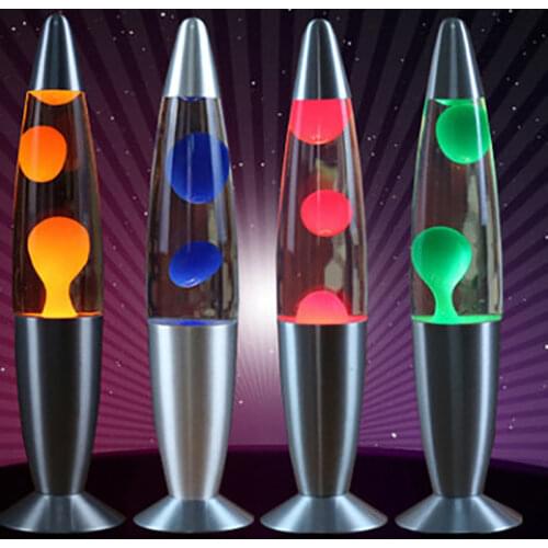 13 Inch EU Plug Creative Lava Lamp Night Light Lighting Bedroom Bedside Wax Lamps Creative Atmosphere Lights Decoration Ornament