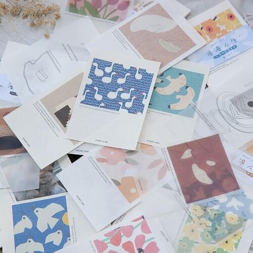 15pcs Enjoy life series Material Paper Junk Journal Planner Craft Paper Scrapbooking Vintage Decorative DIY Craft Photo Albums