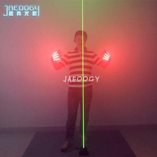 2020 New custom creative laser sword large-scale magic stage performance props LED luminous gloves foot laser base
