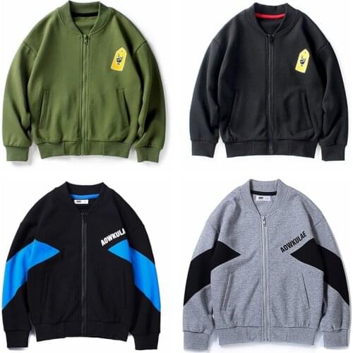 2020 Boys Zipper Coat Jackets Children Outwear Fashion Coat Spring Autumn Clothes Casaul Boys Cardigan For 1-8 Years Kids