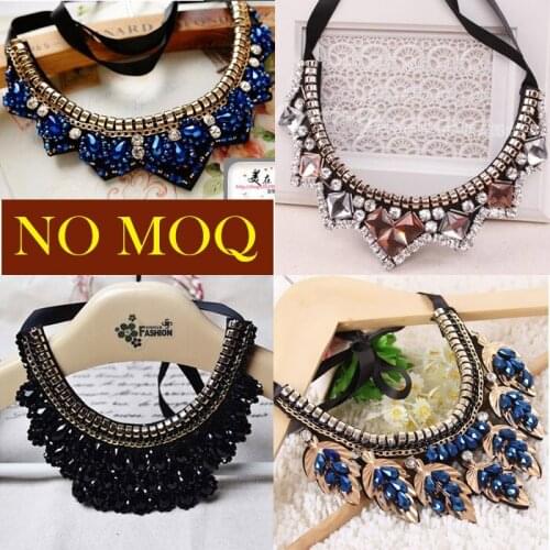 Beads necklaces & pendants vintage necklace women collares mujer accessory choker exaggerate collar pendant pearl jewelry
