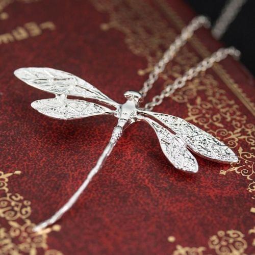 Insect Dragonfly Necklace Pendant Chain Wedding Popular Jewelry Necklace Elegant Necklace Party Jewelry Gift