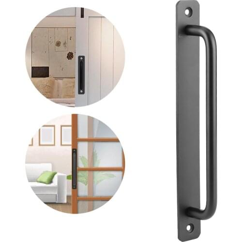 Sliding Barn Door Handle Aluminum Alloy Door Pull for Wardrobes Cabinets Garages Shed Balcony Smooth Sliding Wooden Door Handles