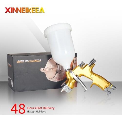 HVLP High End Spray Gun Nozzle 1.3mm Cup 600ml High Atomization Environmentally Friendly Automobile Spray Gun Forged Gun Body