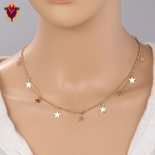 Collane Personnalisé Pentagram łańcuch Bohemian Luxury Voor Vrouwen Bijuteria Regalos Para Mujer Collier Femme 2020 Sale Gift
