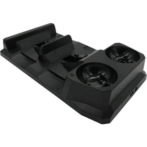 UFO Shape 4 In 1 Controller DC 5V LED Dual Charger Charging Dock Station Stand For Playstation 4 PS4 PSVR VR Move