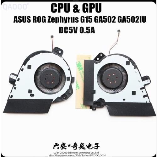 13NR03V0T020011 6033B0079901 FOR ASUS ROG Zephyrus G15 GA502 GA502IU CPU & GPU COOLING FAN