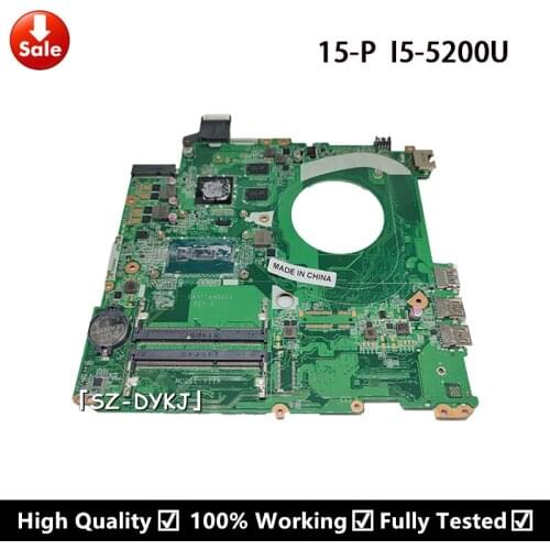 For HP 15-P Laptop motherboard With SR23Y I5-5200U CPU DAY11AMB6E0 Y11A Mainboard
