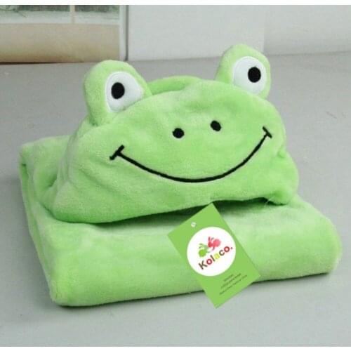 Cute Newborns Fleece Baby Bath Towel Cute Animal Shape Baby Hooded Towel Robe Cloak Baby Cute Cloak Blanket