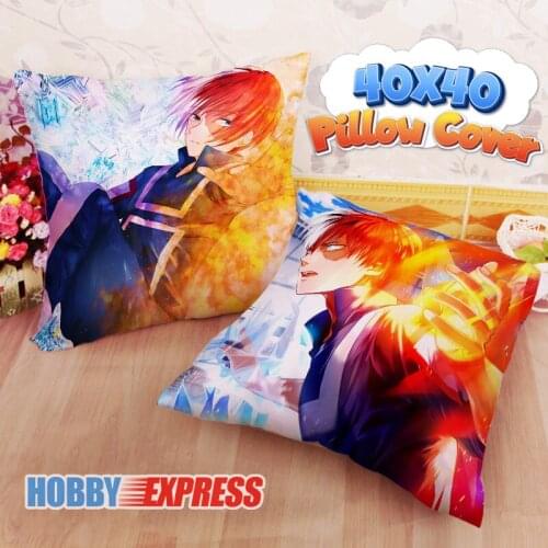 Hobby Express New Todoroki Shoto My Hero Academia 40x40cm Square Anime Dakimakura Throw Pillow Cover FBZ670