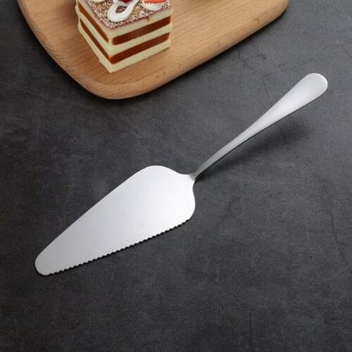Stainless Steel Serrated Edging Cake Server Blade Cutter Pie Pizza Shovel Cake Spatula Baking Tool