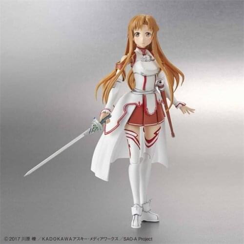 Original BANDAI Sword Art Online SAO Figure Rise Asuna Model Kit Figure Toys Figurals Model Dolls Brinquedos