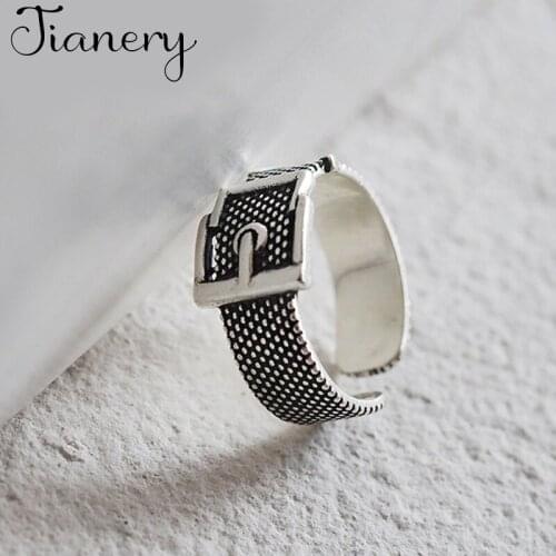 Personality Bohemian Vintage Belt Rings For Women Men Vintage Rings Gothic Jewelry Valentines Gifts 2021