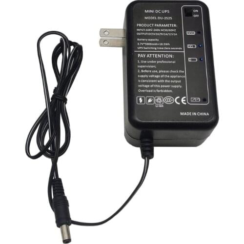 Rechargeable 5000mAh 5V 9V 12V DC Output UPS Battery Pack for WiFi Router LED Dropshipping