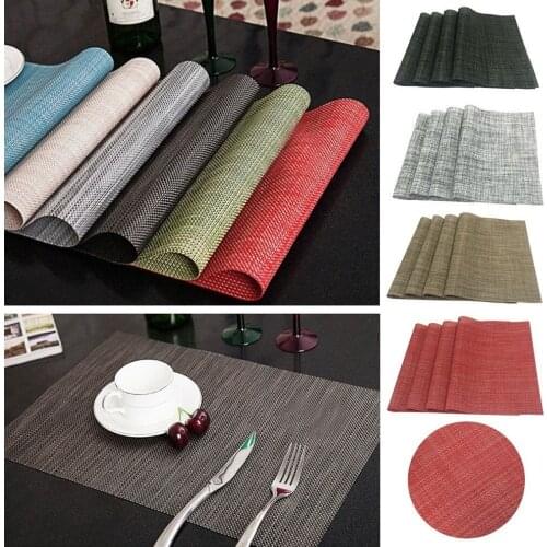 Simple insulation pad European placemat creative waterproof non-slip western food mat anti-scalding bowl mat table mat Home Deco