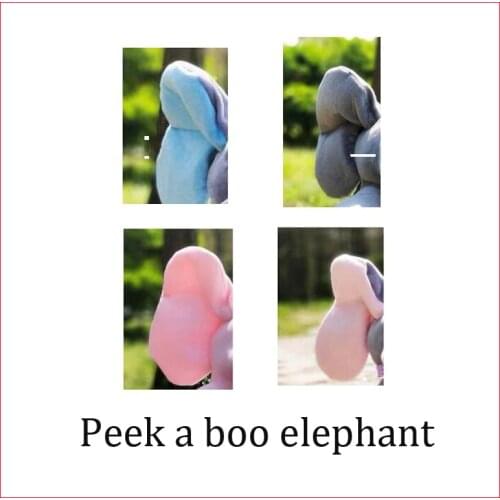 Drop Shipping 30cm Peek a Elephant Stuffed Plush Doll Electric Toy Talking Singing Musical Toy Elephant Play toys for Kids