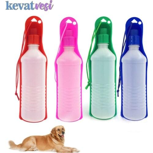 Pet Folding Drinker Pet Dog Cat Outdoor Drinking Bottle 250Ml 500Ml Pets Travel Water Bowl Feeding Dispenser Pet Supplies