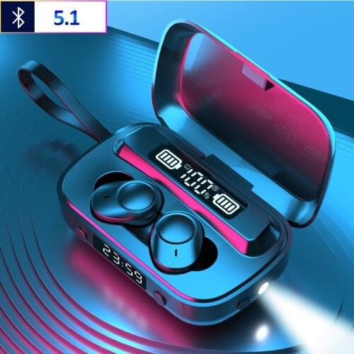 A13 TWS Bluetooth 5.1 Microphone Wireless Earphones HIFI Headphone Stereo Music Headset Touch Earbud With 2000mAh Charging Box
