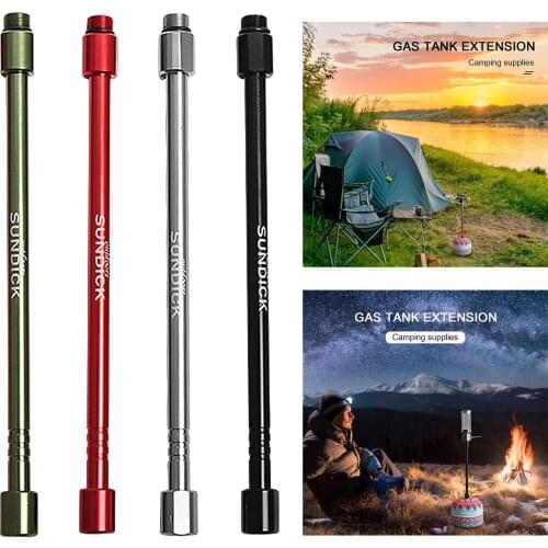 Aluminum Alloy Gas Lantern Extension Tube Outdoor Camping Gas Tank Converter Extension Rod