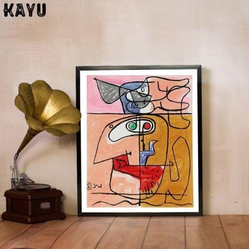 Le Corbusier French Vintage Poster Exhibition Artwork Canvas Prints Abstract Painting Artist Gifts Living Room Wall Art Decor