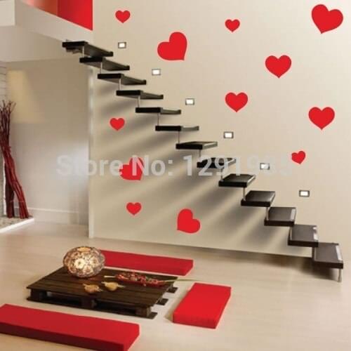 Funny Heart Suit DIY Wall Vinyl Sticker Decals Decor Art Bedroom Design Mural Removable fashion Poster