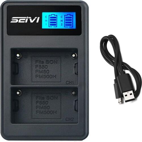 Battery Charger for Sony Alpha DSLR-A200, A300, A350, A450, A500, A550, A560, A560L, A580, A700, A850, A900 Digital SLR Camera