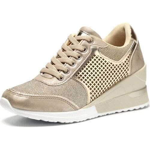 2021 Women Sport Running Shoes 5 cm Height Increasing Outdoor Walking Jogging Sneakers for Ladies Girls Casual Shoes Brand