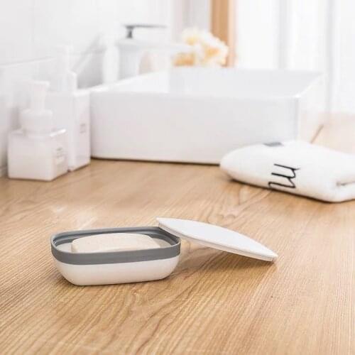 Soap Box Sealed Soap Box with Lid Soap Savers Soap Holder Storage Container Travel Sealing Soap Box Case Holder Home Bathroom
